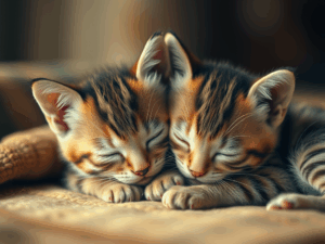 2-kittens-from-the-same-litter-sleeping-together.