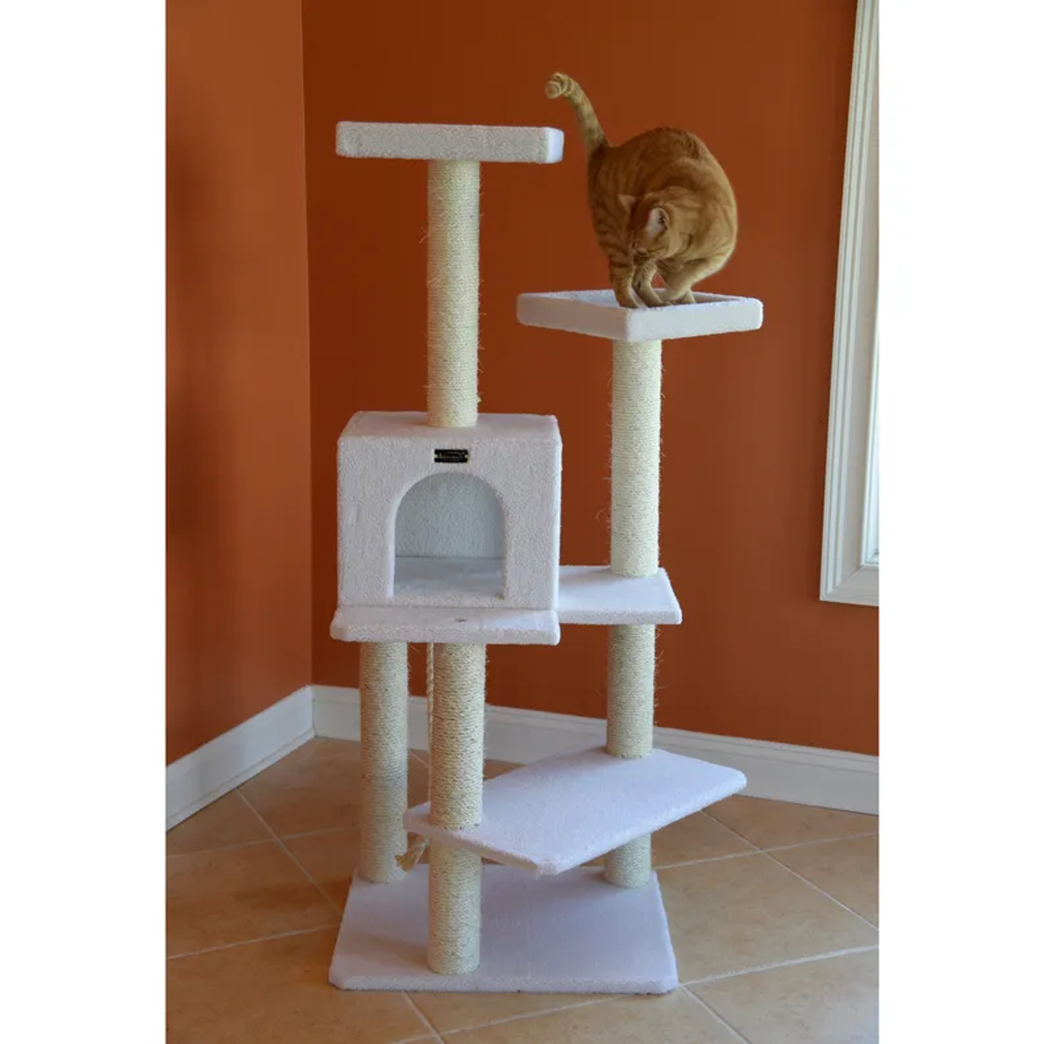 Armarkat Ivory 57"" Cat Tree