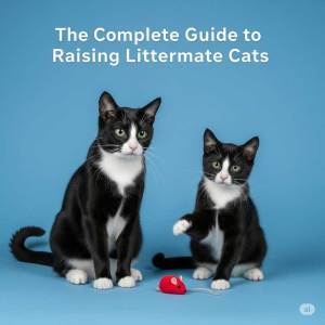 Littermate Cat Guide PDF cover – tips for raising sibling kittens