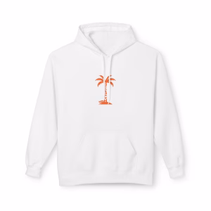 Beach Palm Tree Hoodie — 'BEACH' Trunk Graphic